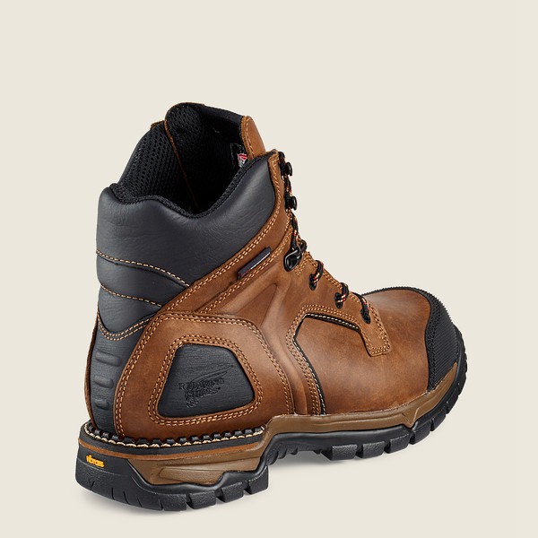 Red Wing Safety Boots Flexforce® - 6-inch Waterproof Toe - Brown/Black - Mens OAY354287